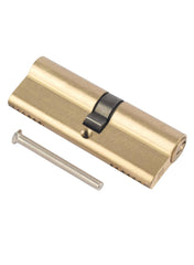 Brass Cylinder Lock Set 100 x 33 x 17mm