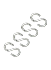 Zinc Plated Steel S Hook Pack 5 X 45 Mm 4 Piece