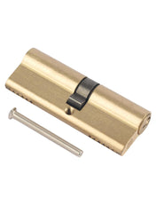 Brass Cylinder Lock Set 100 x 33 x 17mm