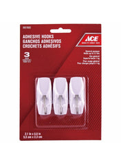 Ace Adhesive Hooks 5.5 x 2.3cm 3Pcs