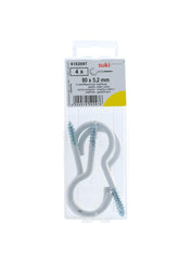 Clothes Line Hooks 8cm Pack Of 4