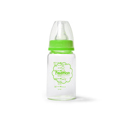 Fissman Baby Kids Green Feeding Bottle 120 ml (Borosilicate Glass)