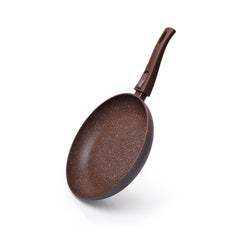 Fissman Kitchen Cookware Frying Pan Smoky Stone 24Ã—4.9 cm With Detachable Handle (Aluminum With Non-Stick Coating)