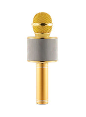 Wireless Bluetooth Karaoke Microphone Gold