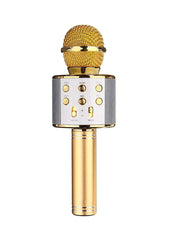 Wireless Karaoke Microphone WS858 Gold/Silver
