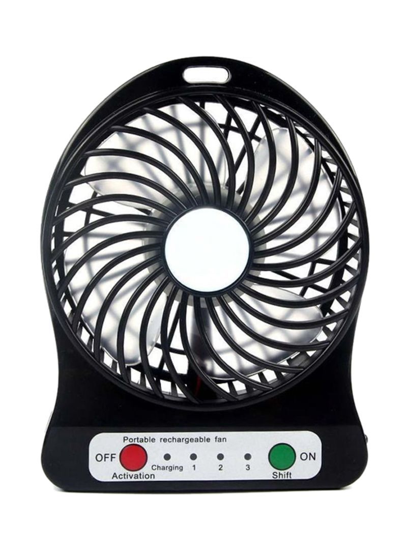 Rechargeable Mini Air Cooler Fan EA-816-Black Black - Telemall UAE