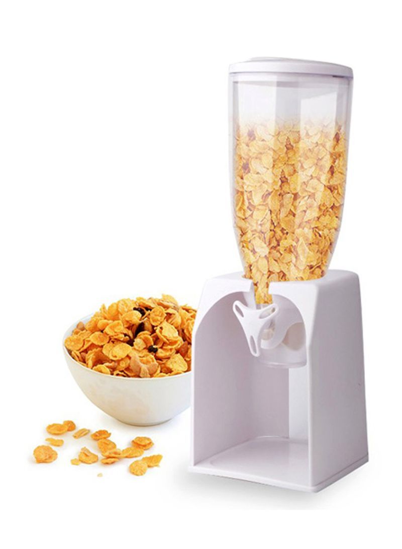 Single Cereal Dispenser White 1.75L - Telemall UAE