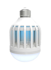 2-In 1 LED Lightbulb With Bug Zapper ZM400 White - Telemall UAE