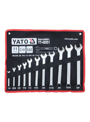 Combination Spanner 11pcs/set S.A.E. 1/4"-7/8" Yato Brand YT-48851