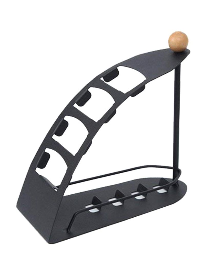 4-Tier Remote Control Organiser Black - Telemall UAE