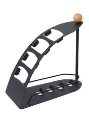 4 Compartments Stylish Remote Stand Black 10x20x11centimeter - Telemall UAE