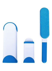 Portable Plastic Hair Removing Brush Blue/White 30x6x8centimeter - Telemall UAE