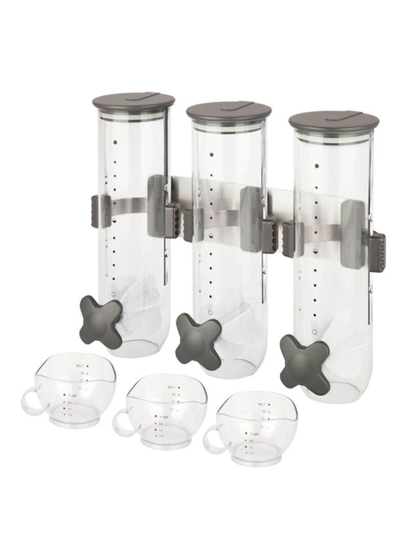 Plastic Cereal Dispenser Clear 16inch - Telemall UAE