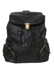 Synthetic Leather Draw String Closure Backpack