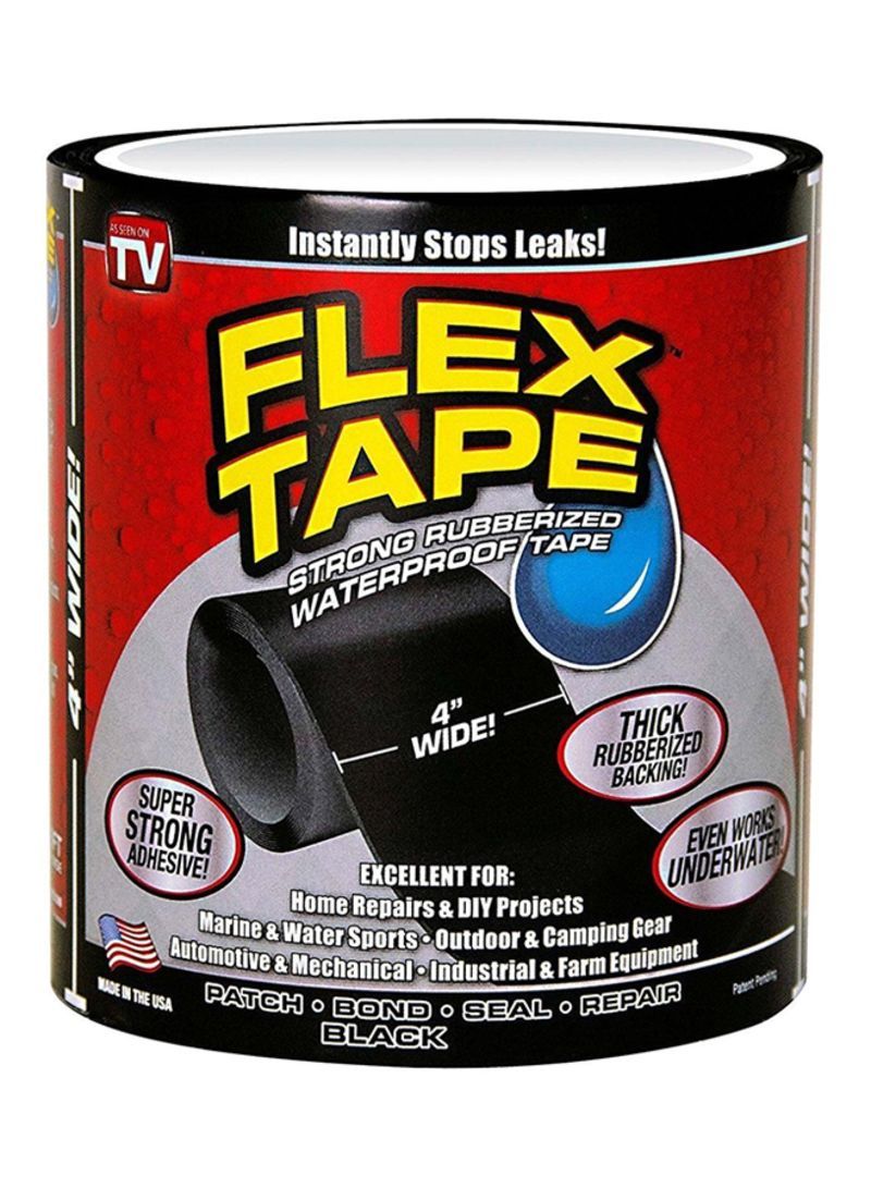 Strong Rubberized Waterproof Seal Tap Black - Telemall UAE