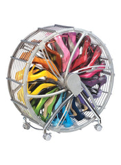 Generic Shoe Wheel Organizer Silver/Grey 74.5x73x32.5 centimeter
