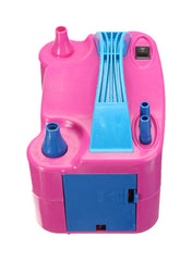 Electric Balloon Blower Air Pump Pink/Blue - Telemall UAE