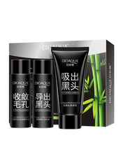 Charcoal 3 Steps Nose Pack Blackhead Remover Peel Off Mask Set