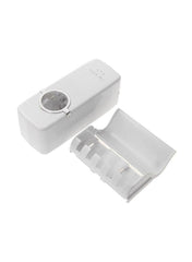 Toothpaste Dispenser With Toothbrush Holder White