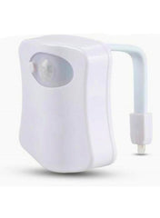 Colour Changing Motion Sensor Toilet Light Blue/Red/Green - Telemall UAE