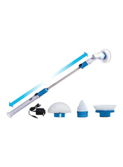 Electric Spin Scrubber Cleaner White/Blue 58.6x16.4x13.2centimeter - Telemall UAE