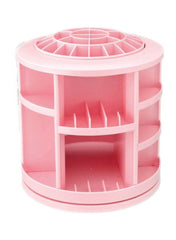 Rotating Cosmetics Storage Case Pink