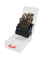Twist Drill Bit Co-HSS 25pcs/set 1-13mm in Clear Plastic Box Yato Brand YT-41605