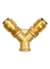 Two Way Quick Coupler 3/8" (M) X 1/4" (F) L=70Mm Yato Brand YT-24091