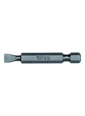 Screwdriver Bit 1/4"x50mm Slotted 6mm 50pcs/Box Yato Brand YT-7844