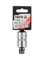 Socket Bit 1/2" Spline M16 L=50mm Yato Brand YT-04346