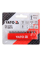 Screwdriver Bits 1/4" PH1x25mm 10pcs/sets Yato Brand YT-0474 (YT-04742)