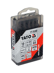Double End Screwdriver Bits 1/4"x65mm PH1-4.5MM 10pcs/Box Yato Brand YT-78165