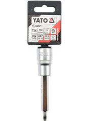 Socket Bit 1/2" Torx T25 L=100mm Yato Brand YT-04321
