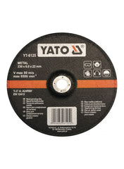 Metal Grinding Disc 230x6.0x22mm Yato Brand YT-6125