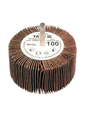 Flap Wheel With Shaft 80x40x6mm Grit:100 Brown Color Yato Brand YT-83384