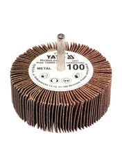 Flap Wheel With Shaft 80x30x6mm Grit:150 Brown Color Yato Brand YT-83376