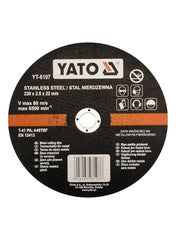 Inox Cutting Disc 230x2.0x22mm Yato Brand YT-6107