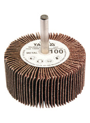 Flap Wheel With Shaft 60x30x6mm Grit:100 Brown Color Yato Brand YT-83364
