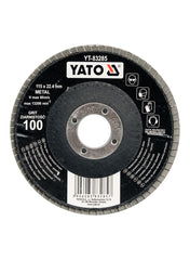 Flap Disc Gr.100 Depressed Shape Fibre Glass Backing 115mm Yato Brand YT-83285