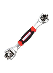 Steel Multi Function Tiger Wrench Silver/Black/Red 30X7X7centimeter - Telemall UAE