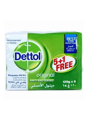6-Piece Anti Bacterial Soap Clear 165g