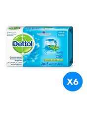 6-Piece Cool Anti-Bacterial Soap Bar 125g