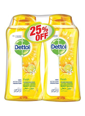 Dettol 25-Piece Anti Bacterial Body Wash Clear 250 ml