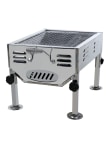 BBQ Charcoal Grill w/ Shelves 53x33cm 99589 LUND