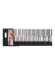 Deep Socket 9pcs/set 3/8" Dr 6pt Hanger Card Yato Brand YT-3855