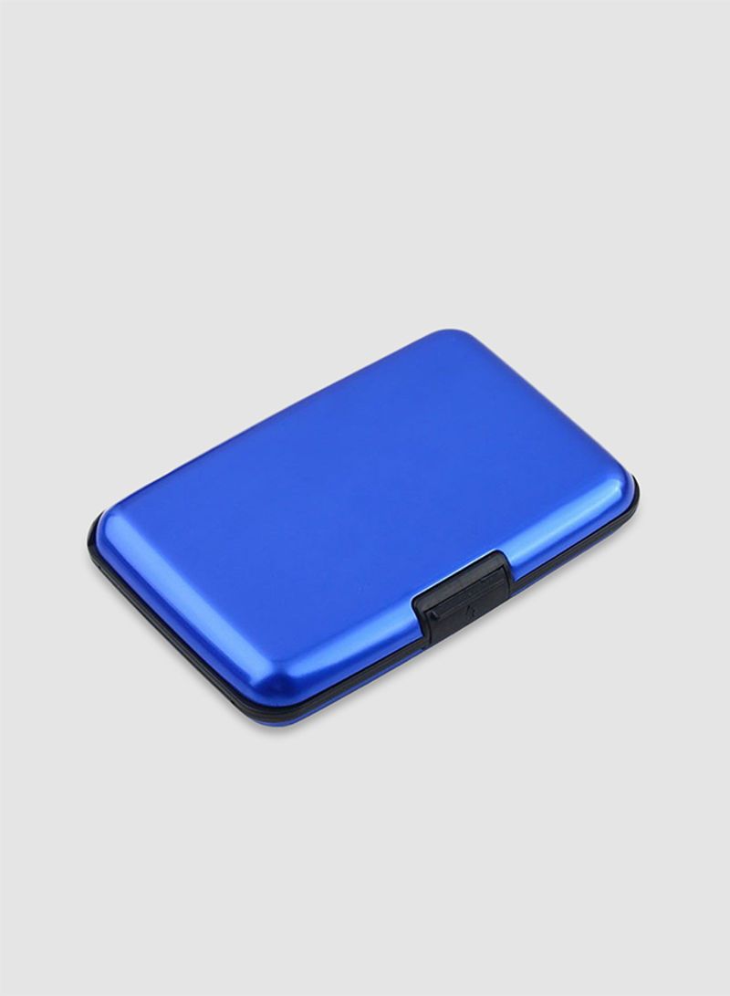 Waterproof Business Id Credit Card Wallet Holder Blue - Telemall UAE