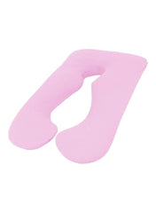 RDX Pregnancy Pillow With Detachable Extension Cotton Pink 120x85centimeter