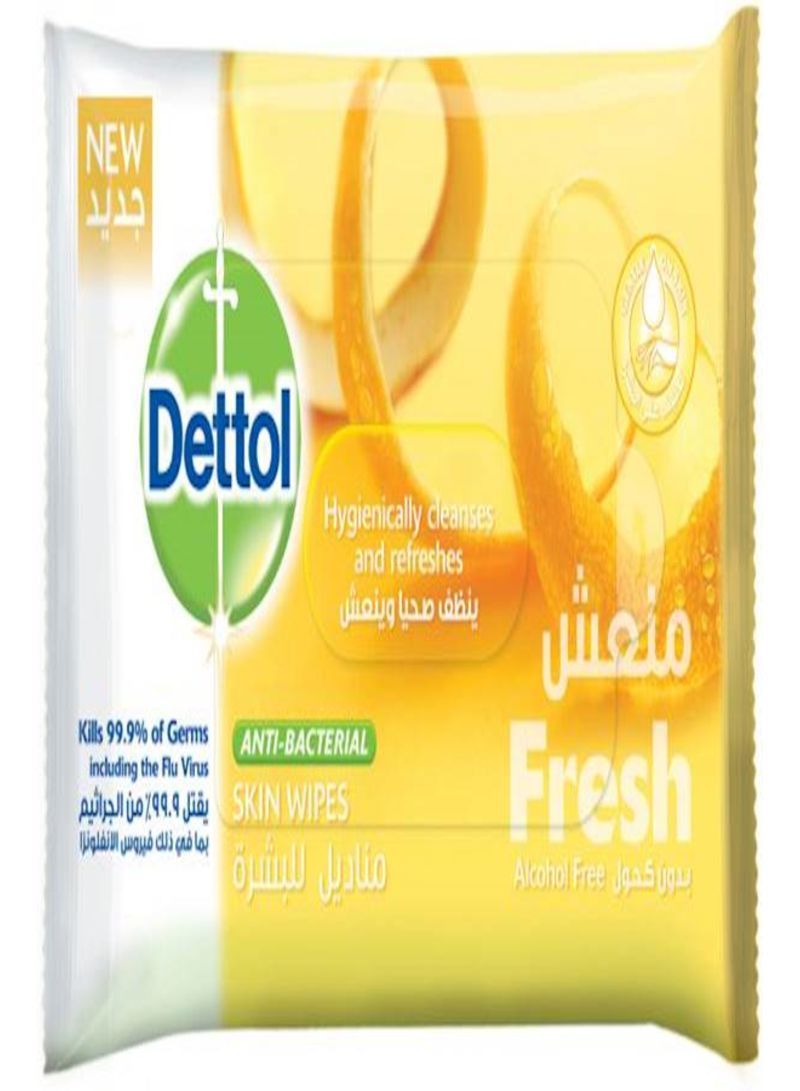 Dettol Fresh Skin Wipes, 10 Wipes - Telemall UAE