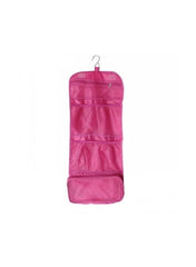 Travelling Wash Bag Storage Bag Portable Hanging Zipper Bag Pink - Telemall UAE