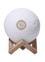 LED Touch Moon Lamp Quran Bluetooth Speaker White